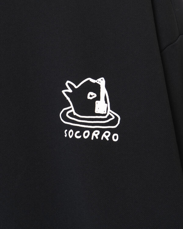 Sweater Preto / Socorro Branco